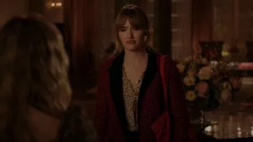 Veronica Beard Senna Coat worn by Kirby Anders (Maddison Brown) as seen in Dynasty (S05E09)