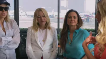 Veronica Beard Scu­ba Jack­et worn by Sutton Stracke as seen in The Real Housewives of Beverly Hills (S12E05)