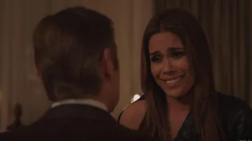 Bonheur Bijoux Collier en cristal superposé porté par Rita (Daniella Alonso) vu dans Dynasty (S05E04)