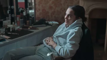 Louis Vuitton Silver Coussin PM Bag worn by Mira (Alicia Vikander) as seen in Irma Vep (S01E04)