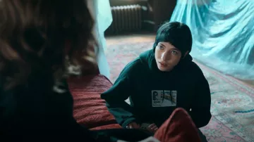 Superbad McLovin ID Pullover Hoodie worn by Regina (Devon Ross) as seen in Irma Vep (S01E05)