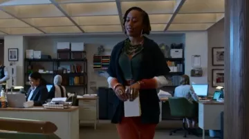 Derek Lam 10 Crosby Tianna Button Front Rib Knit Dress worn by Malika Williams (Zuri Adele) as seen in Good Trouble (S04E03)