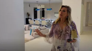 Zimmermann Luminous Floral Print Blouse worn by  Ramona Singer  as seen in The Real Housewives Ultimate Girls Trip (S01E01)