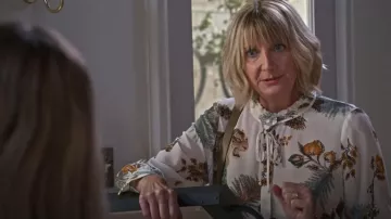 Kobi Halperin Colleen Blouse worn by Maria (Kerri Kenney-Silver) as seen in Maggie (S01E02)