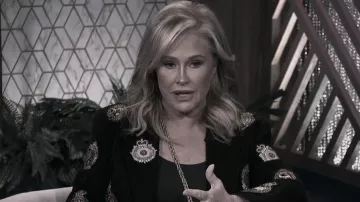 Chanel Coat of Arms worn by Kathy Hilton as seen in The Real Housewives of Beverly Hills (S12E03)