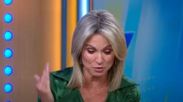 Bonheur Jewelry Kathryn Front to Back Earrings worn by Amy Robach as seen in Good Morning America Weekend on 12 July 2022