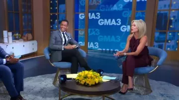 Combinaison Reiss Frida portée par Amy Robach vue dans Good Morning America Weekend le 11 juillet 2022