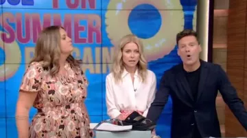 Numi The Simone Button Up Blouse worn by Kelly Ripa as seen in LIVE with Kelly and Ryan on 08 July 2022