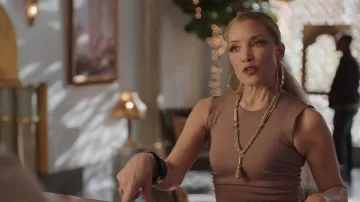 Dolce & Gabbana Robe jersey sans manches longueur mollet portée par Dominique Deveraux (Michael Michele) comme vu dans Dynasty (S05E11)