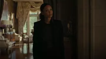 ATM Anthony Thomas Melillo Slub Jersey Schoolboy Crew Neck Tee - Noir porté par Maeve Millay (Thandie Newton) vu dans Westworld (S04E02)