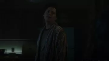 Paul Smith Signature stripe cotton bathrobe worn by Jughead Jones (Cole Sprouse) as seen in Riverdale (S06E01)