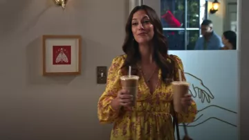 Ulla Johnson Joan Dress in yellow worn by Amy (Angelique Cabral) as seen in Maggie (Season 1 Episode 6)