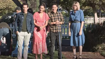 Veronica Beard Makua Shirt­dress worn by Maria (Kerri Kenney-Silver) as seen in Maggie (S01E06)