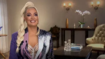 Off-white x Katsu Cady Jack­et worn by Erika Jayne as seen in The Real Housewives of Beverly Hills (S12E08)