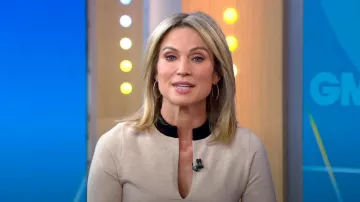 Fleur Du Mal Contrast Waist Bodysuit worn by Amy Robach as seen in Good Morning America Weekend on 14 July 2022