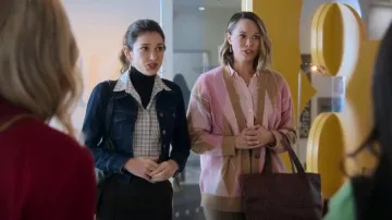 J.Crew Argyle Cardigan Sweater worn by Ava as seen in Good Trouble (S04E08)