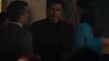 Hugo Boss Velvet Tuxedo Jacket worn by Reggie Mantle (Charles Melton) as seen in Riverdale (S06E03)