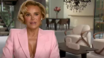 Alexander McQueen Wool Blaz­er worn by Diana Jenkins as seen in The Real Housewives of Beverly Hills (S12E10)