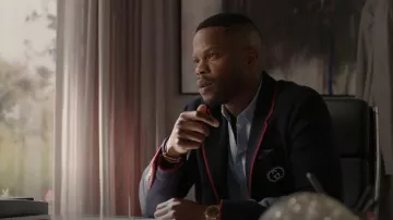 Gucci Jacquard Cotton Button Up Shirt porté par Jeff Colby (Sam Adegoke) vu dans Dynasty (S05E13)