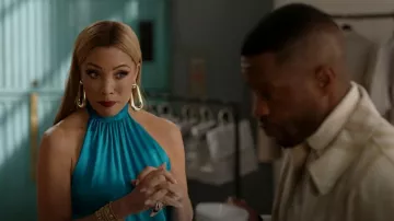 Boucles d’oreilles cultes Gaia Brea portées par Dominique Deveraux (Michael Michele) vues dans Dynasty (S05E13)