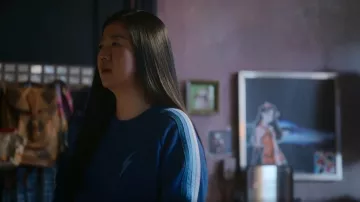 Aviator Nation Bolt Embroidery Cropped Classic Sweatshirt worn by Alice Kwan (Sherry Cola) as seen in Good Trouble (S04E10)