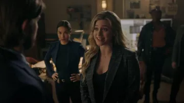 Mango Checked Structured Coat worn by Betty Cooper (Lili Reinhart) as seen in Riverdale (S06E06)