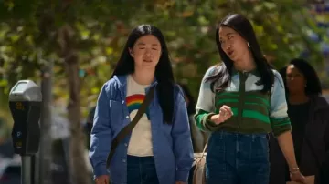 Aviator Nation Big Rainbow Boyfriend Tee worn by Alice Kwan (Sherry Cola) as seen in Good Trouble (S04E11)