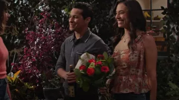 Ulla Johnson Helia Tie-Shoulder Peplum Top worn by Jessie (Chloe Bridges) as seen in Maggie (S01E10)