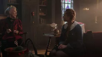 Maje Brenda Embroidered Collar Jacket worn by Britta as seen in Riverdale (S06E07)