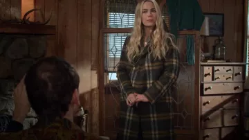 AllSaints Ensley Coat worn by Maggie (Rebecca Rittenhouse) as seen in Maggie (S01E11)