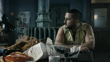 Yellow Vest Jacket worn by Frenchie (Tomer Kapon) as seen in The Boys TV series outfits (Season 3 Episode 3)