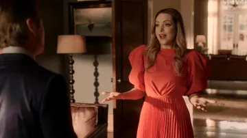 Johanna Ortiz Viva La Vida Robe portée par Fallon Carrington (Elizabeth Gillies) vue dans Dynasty (S05E16)