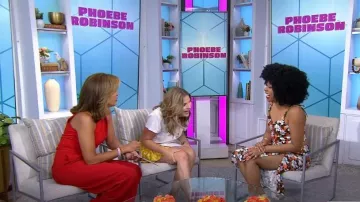 Alice + Olivia Stephine Falda Midi Floral usada por Phoebe Robinson como se ve en TODAY with Hoda & Jenna el 15 de julio de 2022