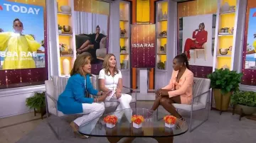 Alice + Olivia Walker Slim Front Slit Pantalon porté par Hoda Kotb comme vu dans Today le 19 juillet 2022