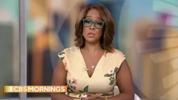 New York & Company Flora Sheath Dress worn by Gayle King in CBS Mornings on July 13, 2022