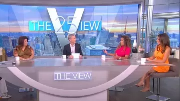 Balmain Button-embellished Ribbed-knit Top worn by Sunny Hostin as seen in The View on 15 July 2022