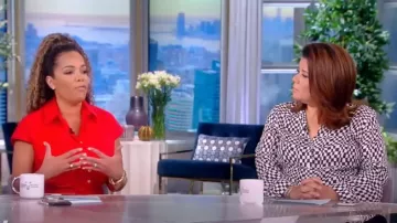 Piazza Sempione Belted Poplin Shirtdress worn by Sunny Hostin as seen in The View on 18 July 2022