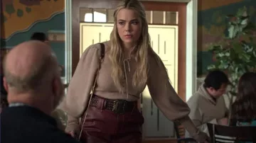 Ba&Sh Leather Braid Belt worn by Maggie (Rebecca Rittenhouse) as seen in Maggie (S01E13)