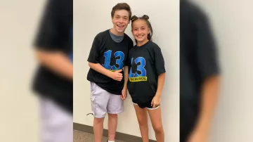 13 The Musical Logo T-Shirt worn by Evan Goldman (Eli Golden) in 13: The Musical promo picture