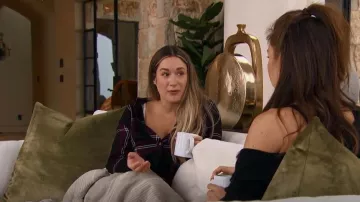 Rails Dylan Plaid Button Up Shirt worn by Rachel Recchia as seen in The Bachelorette (S19E02)