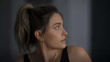 Effy Sterling Silver Peace Sign Earrings worn by Maya (Paris Jackson) as seen in American Horror Stories (S01E01)