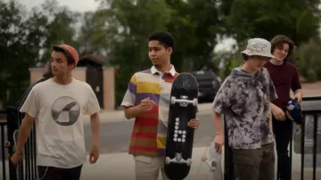 Urban Outfitters Splice Rugby Shirt worn by Chad (Rhenzy Feliz) as seen in American Horror Stories (S01E03)