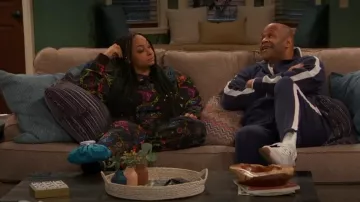 Versace Track Pants worn by Raven Baxter (Raven-Symoné) as seen in Raven's Home (S05E02)