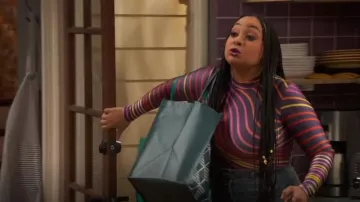 Agr Long Sleeve Top worn by Raven Baxter (Raven-Symoné) as seen in Raven's Home (S05E01)