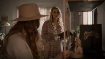 Zadig & Voltaire Raya Mousseline Dress worn by Bernadette (Virginia Gardner) as seen in American Horror Stories (S01E05)