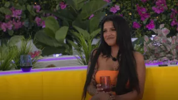 Pretty little Thing Knot Side Midaxi Skirt worn by Valerie Bragg as seen in Love Island (S04E04)