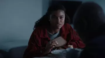 Signature 8 Cord Trucker Jacket worn by Young Jade Wesker (Tamara Smart) as seen in Resident Evil (S01E03)