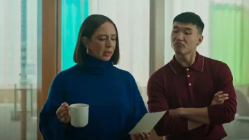 Apiece Apart Vester Convertible Sweater worn by Molly Novak (Maya Rudolph) as seen in Loot (S01E06)