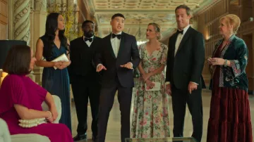 Dress the Population Krista Gown worn by Sofia (Mj Rodriguez) as seen in Loot (S01E06)