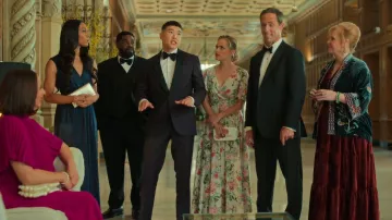 Johnny Was Gen Velvet Kimono worn by Rhonda (Meagen Fay) as seen in Loot (S01E06)